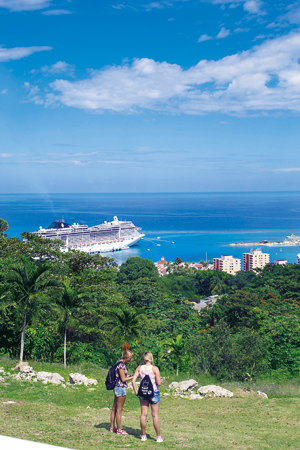 極彩色の自然豊かな島を巡り、新しい景色を探すのがカリブ海クルーズの醍醐味だ。