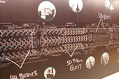 機内の設計図
