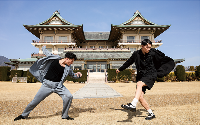 上品なブルーグレー